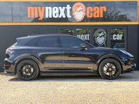 USED 2018 18 PORSCHE CAYENNE 4.0T V8 Turbo SUV 5dr Petrol TiptronicS 4WD Euro 6 (s/s) (550 ps) Porsche Dynamic Chassis Control (PDCC) + Panoramic roof system + Adaptive Cruise Control incl. Emergency Stop Function + Surround View+ Tow bar system with electrically deployable tow ball + Sport Chrono Package incl. mode switch	&pound;774 Lane Change Assist + Smooth-finish leather, two-tone leather interior + Roof rails with matt aluminium look finish + Privacy glass	+ Adaptive sports seat (18-way, electric) with integrated headrests, and memory package