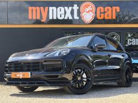 USED 2018 18 PORSCHE CAYENNE 4.0T V8 Turbo SUV 5dr Petrol TiptronicS 4WD Euro 6 (s/s) (550 ps) Porsche Dynamic Chassis Control (PDCC) + Panoramic roof system + Adaptive Cruise Control incl. Emergency Stop Function + Surround View+ Tow bar system with electrically deployable tow ball + Sport Chrono Package incl. mode switch	&pound;774 Lane Change Assist + Smooth-finish leather, two-tone leather interior + Roof rails with matt aluminium look finish + Privacy glass	+ Adaptive sports seat (18-way, electric) with integrated headrests, and memory package
