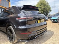 USED 2018 18 PORSCHE CAYENNE 4.0T V8 Turbo SUV 5dr Petrol TiptronicS 4WD Euro 6 (s/s) (550 ps) Porsche Dynamic Chassis Control (PDCC) + Panoramic roof system + Adaptive Cruise Control incl. Emergency Stop Function + Surround View+ Tow bar system with electrically deployable tow ball + Sport Chrono Package incl. mode switch	&pound;774 Lane Change Assist + Smooth-finish leather, two-tone leather interior + Roof rails with matt aluminium look finish + Privacy glass	+ Adaptive sports seat (18-way, electric) with integrated headrests, and memory package