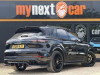 USED 2018 18 PORSCHE CAYENNE 4.0T V8 Turbo SUV 5dr Petrol TiptronicS 4WD Euro 6 (s/s) (550 ps) Porsche Dynamic Chassis Control (PDCC) + Panoramic roof system + Adaptive Cruise Control incl. Emergency Stop Function + Surround View+ Tow bar system with electrically deployable tow ball + Sport Chrono Package incl. mode switch	&pound;774 Lane Change Assist + Smooth-finish leather, two-tone leather interior + Roof rails with matt aluminium look finish + Privacy glass	+ Adaptive sports seat (18-way, electric) with integrated headrests, and memory package