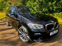 USED 2019 19 BMW X3 2.0 20d M Sport SUV 5dr Diesel Auto xDrive Euro 6 (s/s) (190 ps)  1 OWNER FROM NICE -WITH STUNNING SERVICE HISTORY-X10 BMW/SPECIALIST SERVICE STAMPS//PANORAMIC GLASS ROOF//POWER BOOT//FULL BLACK HEATED LEATHER SEATS//SAT-NAV//BLUETOOTH// 200 POUND ROAD TAX A YEAR//HEATED STEERING WHEEL//BEAUTIFULLY KEPT 1 OWNER FROM NICE -WITH STUNNING SERVICE HISTORY-X10 BMW/SPECIALIST SERVICE STAMPS//PANORAMIC GLASS ROOF//POWER BOOT//FULL BLACK HEATED LEATHER SEATS//SAT-NAV//BLUETOOTH// 200 POUND ROAD TAX A YEAR//HEATED STEERING WHEEL//BEAUTIFULLY KEPT
