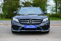 USED 2017 67 MERCEDES-BENZ C-CLASS 2.1 C220d AMG Line Estate 5dr Diesel G-Tronic+ Euro 6 (s/s) (170 ps) OBSIDIAN BLACK METALLIC PAINTWORK + REVERSE CAMERA + HEATED SEATS + NAV