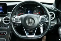 USED 2017 67 MERCEDES-BENZ C-CLASS 2.1 C220d AMG Line Estate 5dr Diesel G-Tronic+ Euro 6 (s/s) (170 ps) OBSIDIAN BLACK METALLIC PAINTWORK + REVERSE CAMERA + HEATED SEATS + NAV