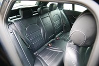 USED 2017 67 MERCEDES-BENZ C-CLASS 2.1 C220d AMG Line Estate 5dr Diesel G-Tronic+ Euro 6 (s/s) (170 ps) OBSIDIAN BLACK METALLIC PAINTWORK + REVERSE CAMERA + HEATED SEATS + NAV