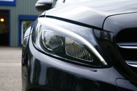 USED 2017 67 MERCEDES-BENZ C-CLASS 2.1 C220d AMG Line Estate 5dr Diesel G-Tronic+ Euro 6 (s/s) (170 ps) OBSIDIAN BLACK METALLIC PAINTWORK + REVERSE CAMERA + HEATED SEATS + NAV