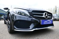 USED 2017 67 MERCEDES-BENZ C-CLASS 2.1 C220d AMG Line Estate 5dr Diesel G-Tronic+ Euro 6 (s/s) (170 ps) OBSIDIAN BLACK METALLIC PAINTWORK + REVERSE CAMERA + HEATED SEATS + NAV