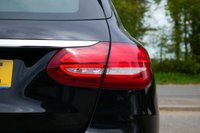 USED 2017 67 MERCEDES-BENZ C-CLASS 2.1 C220d AMG Line Estate 5dr Diesel G-Tronic+ Euro 6 (s/s) (170 ps) OBSIDIAN BLACK METALLIC PAINTWORK + REVERSE CAMERA + HEATED SEATS + NAV