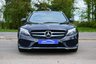 USED 2017 67 MERCEDES-BENZ C-CLASS 2.1 C220d AMG Line Estate 5dr Diesel G-Tronic+ Euro 6 (s/s) (170 ps) OBSIDIAN BLACK METALLIC PAINTWORK + REVERSE CAMERA + HEATED SEATS + NAV
