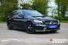 USED 2017 67 MERCEDES-BENZ C-CLASS 2.1 C220d AMG Line Estate 5dr Diesel G-Tronic+ Euro 6 (s/s) (170 ps) OBSIDIAN BLACK METALLIC PAINTWORK + REVERSE CAMERA + HEATED SEATS + NAV