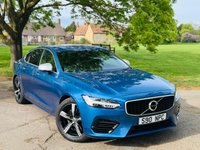 USED 2019 19 VOLVO S90 2.0h T8 Twin Engine 10.4kWh R-Design Pro Saloon 4dr Petrol Plug-in Hybrid Auto AWD Euro 6 (s/s) (390 ps) LEATHER+SAT NAV+CAMERA+ULEZ