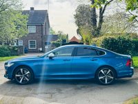 USED 2019 19 VOLVO S90 2.0h T8 Twin Engine 10.4kWh R-Design Pro Saloon 4dr Petrol Plug-in Hybrid Auto AWD Euro 6 (s/s) (390 ps) LEATHER+SAT NAV+CAMERA+ULEZ