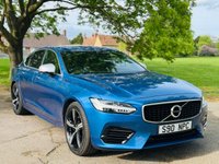 USED 2019 19 VOLVO S90 2.0h T8 Twin Engine 10.4kWh R-Design Pro Saloon 4dr Petrol Plug-in Hybrid Auto AWD Euro 6 (s/s) (390 ps) LEATHER+SAT NAV+CAMERA+ULEZ