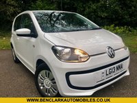 USED 2013 13 VOLKSWAGEN UP! 1.0 Move up! Hatchback 5dr Petrol ASG Euro 5 (60 ps) 1 RETIRED LADY OWNER 4 MONTHS OLD-WITH ONLY 21,000 MILES // STUNNING SERVICE HISTORY X11 SERVICE STAMPS//CAMBELT RENEWED AT 13,200 MILES//REAR PARKING SENSORS//SATNAV//BLUETOOTH//AIRCON//REMOTE LOCKING  1 RETIRED LADY OWNER 4 MONTHS OLD-WITH ONLY 21,000 MILES // STUNNING SERVICE HISTORY X11 SERVICE STAMPS//CAMBELT RENEWED AT 13,200 MILES//REAR PARKING SENSORS//SATNAV//BLUETOOTH//AIRCON//REMOTE LOCKING