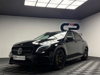USED 2014 64 MERCEDES-BENZ GLA 2.0 GLA45 AMG SUV 5dr Petrol SpdS DCT 4MATIC Euro 6 (s/s) (360 ps) AERO|WHITE BUCKETS|REV CAM