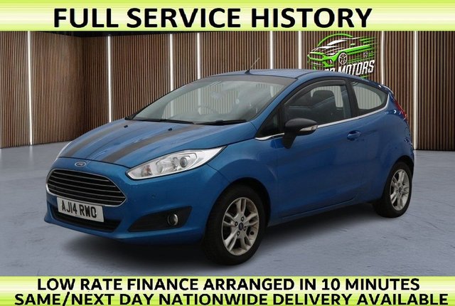 2014 FORD FIESTA 1.6 ZETEC HATCHBACK 3DR PETROL POWERSHIFT EURO 5 105 PS FULL SEVICE... photo