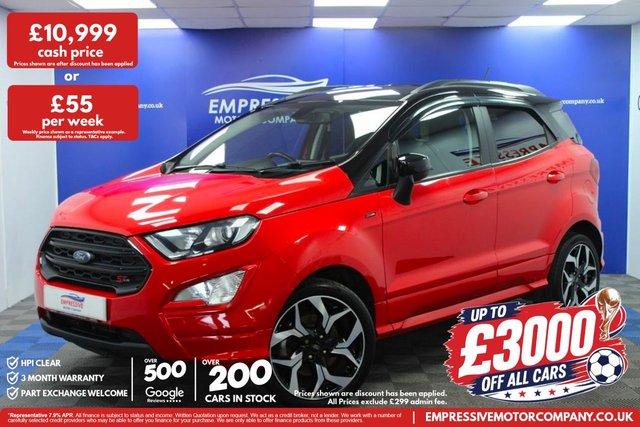 View our Ford Ecosport 1.0T EcoBoost GPF ST-Line SUV 5dr Petrol Manual Euro 6 (s/s) (125 ps)