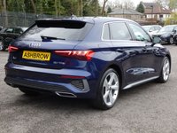 USED 2023 73 AUDI A3 Sportback 1.0 TFSI 30 S line 5d 110 S/S 1 OWNER, FULL SERVICE HISTORY, SAT NAV, VIRTUAL COCKPIT (DIGITAL DASH), FULL BLACK LEATHER UPHOLSTERY, WIRELESS APPLE CARPLAY / ANDROID AUTO, REAR PARKING SENSORS, DAB RADIO, BLUETOOTH PHONE & MUSIC, 2x USB C PORTS, PRIVACY GLASS, MANUAL 6 SPEED, LED LIGHTS WITH DAYTIME RUNNING LIGHTS, 18 INCH ALLOYS, ELECTRIC FOLDING MIRRORS, CRUISE CONTROL & SPEED LIMITER, RAIN & LIGHT SENSORS, KEYLESS START, VOICE CONTROL, DRIVE SELECT, CLIMATE CONTROL, LANE DEPARTURE WARNING