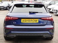 USED 2023 73 AUDI A3 Sportback 1.0 TFSI 30 S line 5d 110 S/S 1 OWNER, FULL SERVICE HISTORY, SAT NAV, VIRTUAL COCKPIT (DIGITAL DASH), FULL BLACK LEATHER UPHOLSTERY, WIRELESS APPLE CARPLAY / ANDROID AUTO, REAR PARKING SENSORS, DAB RADIO, BLUETOOTH PHONE & MUSIC, 2x USB C PORTS, PRIVACY GLASS, MANUAL 6 SPEED, LED LIGHTS WITH DAYTIME RUNNING LIGHTS, 18 INCH ALLOYS, ELECTRIC FOLDING MIRRORS, CRUISE CONTROL & SPEED LIMITER, RAIN & LIGHT SENSORS, KEYLESS START, VOICE CONTROL, DRIVE SELECT, CLIMATE CONTROL, LANE DEPARTURE WARNING
