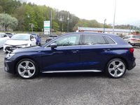USED 2023 73 AUDI A3 Sportback 1.0 TFSI 30 S line 5d 110 S/S 1 OWNER, FULL SERVICE HISTORY, SAT NAV, VIRTUAL COCKPIT (DIGITAL DASH), FULL BLACK LEATHER UPHOLSTERY, WIRELESS APPLE CARPLAY / ANDROID AUTO, REAR PARKING SENSORS, DAB RADIO, BLUETOOTH PHONE & MUSIC, 2x USB C PORTS, PRIVACY GLASS, MANUAL 6 SPEED, LED LIGHTS WITH DAYTIME RUNNING LIGHTS, 18 INCH ALLOYS, ELECTRIC FOLDING MIRRORS, CRUISE CONTROL & SPEED LIMITER, RAIN & LIGHT SENSORS, KEYLESS START, VOICE CONTROL, DRIVE SELECT, CLIMATE CONTROL, LANE DEPARTURE WARNING