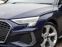 USED 2023 73 AUDI A3 Sportback 1.0 TFSI 30 S line 5d 110 S/S 1 OWNER, FULL SERVICE HISTORY, SAT NAV, VIRTUAL COCKPIT (DIGITAL DASH), FULL BLACK LEATHER UPHOLSTERY, WIRELESS APPLE CARPLAY / ANDROID AUTO, REAR PARKING SENSORS, DAB RADIO, BLUETOOTH PHONE & MUSIC, 2x USB C PORTS, PRIVACY GLASS, MANUAL 6 SPEED, LED LIGHTS WITH DAYTIME RUNNING LIGHTS, 18 INCH ALLOYS, ELECTRIC FOLDING MIRRORS, CRUISE CONTROL & SPEED LIMITER, RAIN & LIGHT SENSORS, KEYLESS START, VOICE CONTROL, DRIVE SELECT, CLIMATE CONTROL, LANE DEPARTURE WARNING