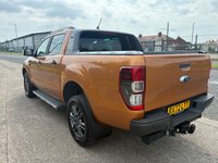 USED 2022 72 FORD RANGER 2.0 EcoBlue Wildtrak Pickup Double Cab 4dr Diesel Auto 4WD Euro 6 (s/s) (213 ps) 1 OWNER FROM NEW* 2 STAMP FORD SERVICE HISTORY* AUTOMATIC* 4 WHEEL DRIVE* SAT NAV* PARKING SENSORS* CRUISE CONTROL* AIR CON* HEATED WINDSCREEN* 18" ALLOYS* SABRE ORANGE