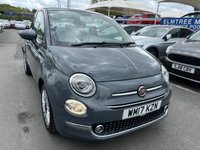 USED 2017 17 FIAT 500 1.2 Petrol, Lounge Edition, Hatchback, 3 Door, Manual, Euro 6. FULL 12 MONTH MOT WITH EVERY CAR