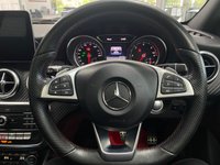 USED 2018 68 MERCEDES-BENZ A-CLASS 2.1 A200d AMG Line (Premium Plus) Hatchback 5dr Diesel 7G-DCT Euro 6 (s/s) (136 ps) COSMOS BLACK / BLACK ARTICO LEATHER / FABRIC TRIM (RED STITCHING) / HEATED FRONT 3X MEMORY SEATS / DUAL ZONE CLIMATE / PANORAMIC ROOF / ELECTRIC WINDOWS / POWERFOLD MIRRORS / AUTO LIGHTS / WIPERS / SATNAV / DAB FM AM CD TUNER / BLUETOOTH / USB / FRONT AND REAR PARKING SENSORS / 18" GREY FINISH ALLOYS / SERVICE HISTORY