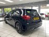 USED 2018 68 MERCEDES-BENZ A-CLASS 2.1 A200d AMG Line (Premium Plus) Hatchback 5dr Diesel 7G-DCT Euro 6 (s/s) (136 ps) COSMOS BLACK / BLACK ARTICO LEATHER / FABRIC TRIM (RED STITCHING) / HEATED FRONT 3X MEMORY SEATS / DUAL ZONE CLIMATE / PANORAMIC ROOF / ELECTRIC WINDOWS / POWERFOLD MIRRORS / AUTO LIGHTS / WIPERS / SATNAV / DAB FM AM CD TUNER / BLUETOOTH / USB / FRONT AND REAR PARKING SENSORS / 18" GREY FINISH ALLOYS / SERVICE HISTORY