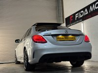 USED 2018 68 MERCEDES-BENZ C-CLASS 3.0 C43 V6 AMG (Premium Plus) Saloon 4dr Petrol G-Tronic+ 4MATIC Euro 6 (s/s) (367 ps) FULL MERC SERVICE+PAN ROOF