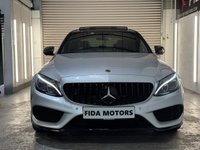 USED 2018 68 MERCEDES-BENZ C-CLASS 3.0 C43 V6 AMG (Premium Plus) Saloon 4dr Petrol G-Tronic+ 4MATIC Euro 6 (s/s) (367 ps) FULL MERC SERVICE+PAN ROOF