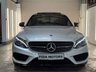 USED 2018 68 MERCEDES-BENZ C-CLASS 3.0 C43 V6 AMG (Premium Plus) Saloon 4dr Petrol G-Tronic+ 4MATIC Euro 6 (s/s) (367 ps) FULL MERC SERVICE+PAN ROOF