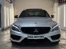 USED 2018 68 MERCEDES-BENZ C-CLASS 3.0 C43 V6 AMG (Premium Plus) Saloon 4dr Petrol G-Tronic+ 4MATIC Euro 6 (s/s) (367 ps) FULL MERC SERVICE+PAN ROOF