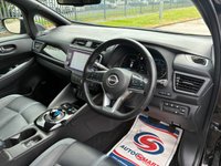 USED 2023 73 NISSAN LEAF 39kWh Tekna Hatchback 5dr Electric Auto (150 ps) FULL EV* AUTOMATIC* 1 STAMP NISSAN SERVICE HISTORY* SAT NAV* PARKING SENSORS* 360 REVERSING CAMERA* ELECTRIC HANDBRAKE* CRUISE CONTRO* E PEDAL* LANE / SPEED / COLLISION ASSIST* BLIND SPOT DETECTION
