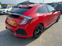 USED 2018 68 HONDA CIVIC 1.0 VTEC Turbo Sport Line Hatchback 5dr Petrol Manual Euro 6 (s/s) (126 ps) 1 OWNER FROM NEW* SAT NAV* PARKING SENSORS* REVERSING CAMERA* CRUISE CONTROL* LANE / SPEED / COLLISION ASSIST* TRACTION CONTROL* 6 SPEED* DUAL CLIMATE CONTROL WITH AIR CON
