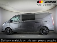 USED 2022 72 FORD TRANSIT CUSTOM 2.0 320 EcoBlue Limited Crew Van Double Cab 5dr Diesel Auto L2 H1 Euro 6 (170 ps) EURO 6 ULEZ COMPLIANT LWB AUTOMATIC