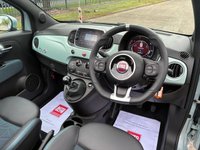 USED 2020 70 FIAT 500C 1.0 MHEV Launch Edition Convertible 2dr Petrol Manual Euro 6 (s/s) (70 bhp) 1 OWNER FROM NEW* SUNROOF* SAT NAV* PARKING SENSORS* CRUISE CONTROL* BLUETOOTH PHONE AND AUDIO* DAB* USB* 2 KEYS* CITY MODE* DEW GREEN* TECHNO LEATHER UPHOLSTERY