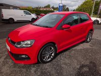 USED 2017 17 VOLKSWAGEN POLO 1.0 TSI BlueMotion Tech R-Line Hatchback 3dr Petrol Manual Euro 6 (s/s) (110 bhp) R-LINE MODEL , DRIVE AWAY TODAY!
