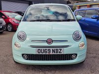 USED 2019 69 FIAT 500 1.2 Lounge Hatchback 3dr Petrol Dualogic Euro 6 (s/s) (69 bhp) AUTOMATIC + 1 OWNER + LOW INSURANCE + CRUISE + GREAT MPG + DAB