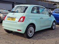 USED 2019 69 FIAT 500 1.2 Lounge Hatchback 3dr Petrol Dualogic Euro 6 (s/s) (69 bhp) AUTOMATIC + 1 OWNER + LOW INSURANCE + CRUISE + GREAT MPG + DAB