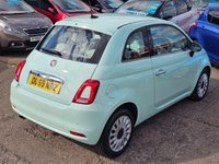 USED 2019 69 FIAT 500 1.2 Lounge Hatchback 3dr Petrol Dualogic Euro 6 (s/s) (69 bhp) AUTOMATIC + 1 OWNER + LOW INSURANCE + CRUISE + GREAT MPG + DAB