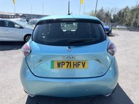 USED 2021 71 RENAULT ZOE Blue R135 EV50 GT Line electric hatchback, 29,700 miles, Automatic, Part leather, 16in Alloys, Sat nav, Cruise, DAB, Rear camera, A/C and much more This 2021 Renault Zoe R135 GT Line boasts a single owner from new, offering a well cared for electric driving experience. As an electric vehicle, it features a substantial 55 kWh battery, providing a maximum range of 238 miles when new. Charging at home with a 7kW charger takes approximately 9 hours and 25 minutes for a full charge, while rapid public charging can take you from empty to 80% in just 1 hour and 10 minutes. The GT Line trim ensures a well equipped interior and exterior.  The genero