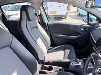 USED 2021 71 RENAULT ZOE Blue R135 EV50 GT Line electric hatchback, 29,700 miles, Automatic, Part leather, 16in Alloys, Sat nav, Cruise, DAB, Rear camera, A/C and much more This 2021 Renault Zoe R135 GT Line boasts a single owner from new, offering a well cared for electric driving experience. As an electric vehicle, it features a substantial 55 kWh battery, providing a maximum range of 238 miles when new. Charging at home with a 7kW charger takes approximately 9 hours and 25 minutes for a full charge, while rapid public charging can take you from empty to 80% in just 1 hour and 10 minutes. The GT Line trim ensures a well equipped interior and exterior.  The genero