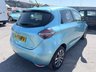 USED 2021 71 RENAULT ZOE Blue R135 EV50 GT Line electric hatchback, 29,700 miles, Automatic, Part leather, 16in Alloys, Sat nav, Cruise, DAB, Rear camera, A/C and much more This 2021 Renault Zoe R135 GT Line boasts a single owner from new, offering a well cared for electric driving experience. As an electric vehicle, it features a substantial 55 kWh battery, providing a maximum range of 238 miles when new. Charging at home with a 7kW charger takes approximately 9 hours and 25 minutes for a full charge, while rapid public charging can take you from empty to 80% in just 1 hour and 10 minutes. The GT Line trim ensures a well equipped interior and exterior.  The genero