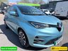 USED 2021 71 RENAULT ZOE Blue R135 EV50 GT Line electric hatchback, 29,700 miles, Automatic, Part leather, 16in Alloys, Sat nav, Cruise, DAB, Rear camera, A/C and much more This 2021 Renault Zoe R135 GT Line boasts a single owner from new, offering a well cared for electric driving experience. As an electric vehicle, it features a substantial 55 kWh battery, providing a maximum range of 238 miles when new. Charging at home with a 7kW charger takes approximately 9 hours and 25 minutes for a full charge, while rapid public charging can take you from empty to 80% in just 1 hour and 10 minutes. The GT Line trim ensures a well equipped interior and exterior.  The genero