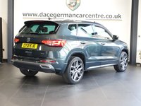 USED 2021 21 SEAT ATECA 2.0 TDI FR Sport SUV 5dr Diesel DSG 4Drive Euro 6 (s/s) (150 ps) NICELY CARED FOR SUV - 1 OWNER FROM NEW, COMES WITH A FULL SERVICE HISTORY + VIRTUAL COCKPIT DIGITAL DASH DISPLAY + SATELLITE NAVIGATION + APPLE CARPLAY / ANDROID AUTO + TOUCH SCREEN MEDIA DISPLAY + BLUETOOTH PHONE AND MEDIA CONNECTIVITY + DAB DIGITAL RADIO + AUTOMATIC LED HEADLIGHTS + APPS CONTROL + MIRROR LINK + LEATHER MULTI FUNCTIONAL STEERING WHEEL + FRONT AND REAR PARKING SENSORS + CRUISE CONTROL + VOICE COMMAND + AUTOMATIC WIPERS WITH RAIN SENSOR + LED DAY TIME RUNNING LIGHTS