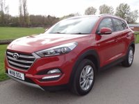 USED 2018 18 HYUNDAI TUCSON 1.6 GDi Blue Drive SE SUV 5dr Petrol Manual Euro 6 (s/s) (132 ps) ONLY 30000 MILES WITH FSH 