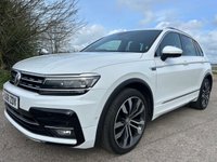 USED 2018 68 VOLKSWAGEN TIGUAN 2.0 TDI R-Line SUV 5dr Diesel DSG 4Motion Euro 6 (s/s) (150 ps) GREAT SERVICE HISTORY + R-LINE STYLING PACK + ELECTRIC TILT N SLIDE PAN ROOF + FRONT & REAR PARKING SENSORS + APPLE CARPLAY/ANDROID AUTO + ADAPTIVE CRUISE CONTROL + LANE ASSIST + 3 ZONE ELECTRONIC CLIMATE CONTROL + TOUCH SCREEN SAT NAV + WINTER PACK + AMBIENT LIGHTING + HEATED FRONT SEATS + ELECTRONIC PARKING BRAKE + MULTI-FUNCTION LEATHER TRIMMED STEERING WHEEL WITH PADDLESHIFTS + 20' SUZUKA ALLOY WHEELS WITH TPMS