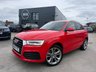 USED 2016 66 AUDI Q3 2.0 TDI S line Plus SUV 5dr Diesel S Tronic quattro Euro 6-2 OWNER CAR FINISHED IN MISANO RED WITH BLACK HALF LEATHER-BLUETOOTH-CRUISE CONTROL-SATNAV-DAB RADIO-PARKING SENSORS-ELECTRIC FOLDING MIRRORS-DUAL ZONE CLIMATE CONTROL 