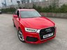 USED 2016 66 AUDI Q3 2.0 TDI S line Plus SUV 5dr Diesel S Tronic quattro Euro 6-2 OWNER CAR FINISHED IN MISANO RED WITH BLACK HALF LEATHER-BLUETOOTH-CRUISE CONTROL-SATNAV-DAB RADIO-PARKING SENSORS-ELECTRIC FOLDING MIRRORS-DUAL ZONE CLIMATE CONTROL 