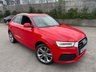 USED 2016 66 AUDI Q3 2.0 TDI S line Plus SUV 5dr Diesel S Tronic quattro Euro 6-2 OWNER CAR FINISHED IN MISANO RED WITH BLACK HALF LEATHER-BLUETOOTH-CRUISE CONTROL-SATNAV-DAB RADIO-PARKING SENSORS-ELECTRIC FOLDING MIRRORS-DUAL ZONE CLIMATE CONTROL 